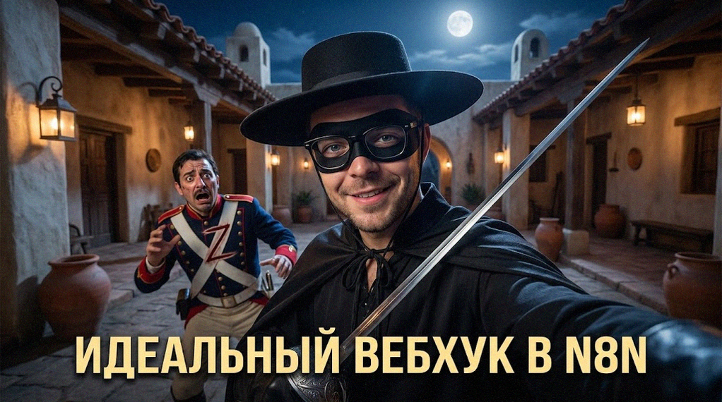 Схема событийной автоматизации через Webhook в n8n для контент-завода
