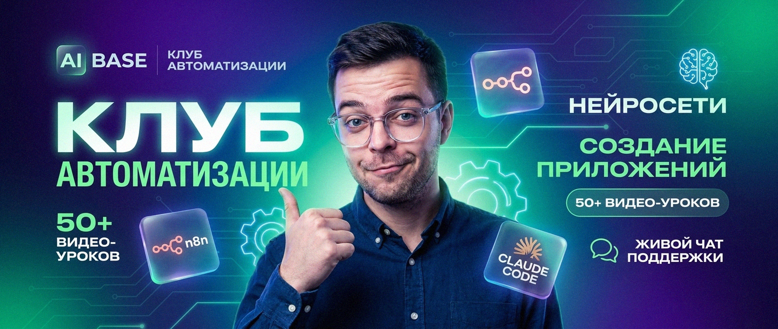 Баннер обучения автоматизации